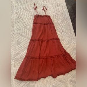 Tory Burch Long Peasant Dress Medium Boho Maxi Dress
